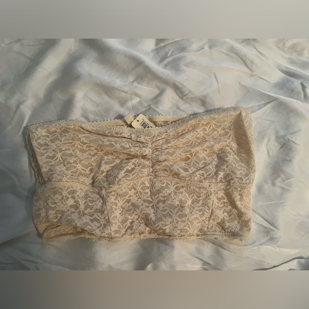 NWT aerie cream bandeau - L
